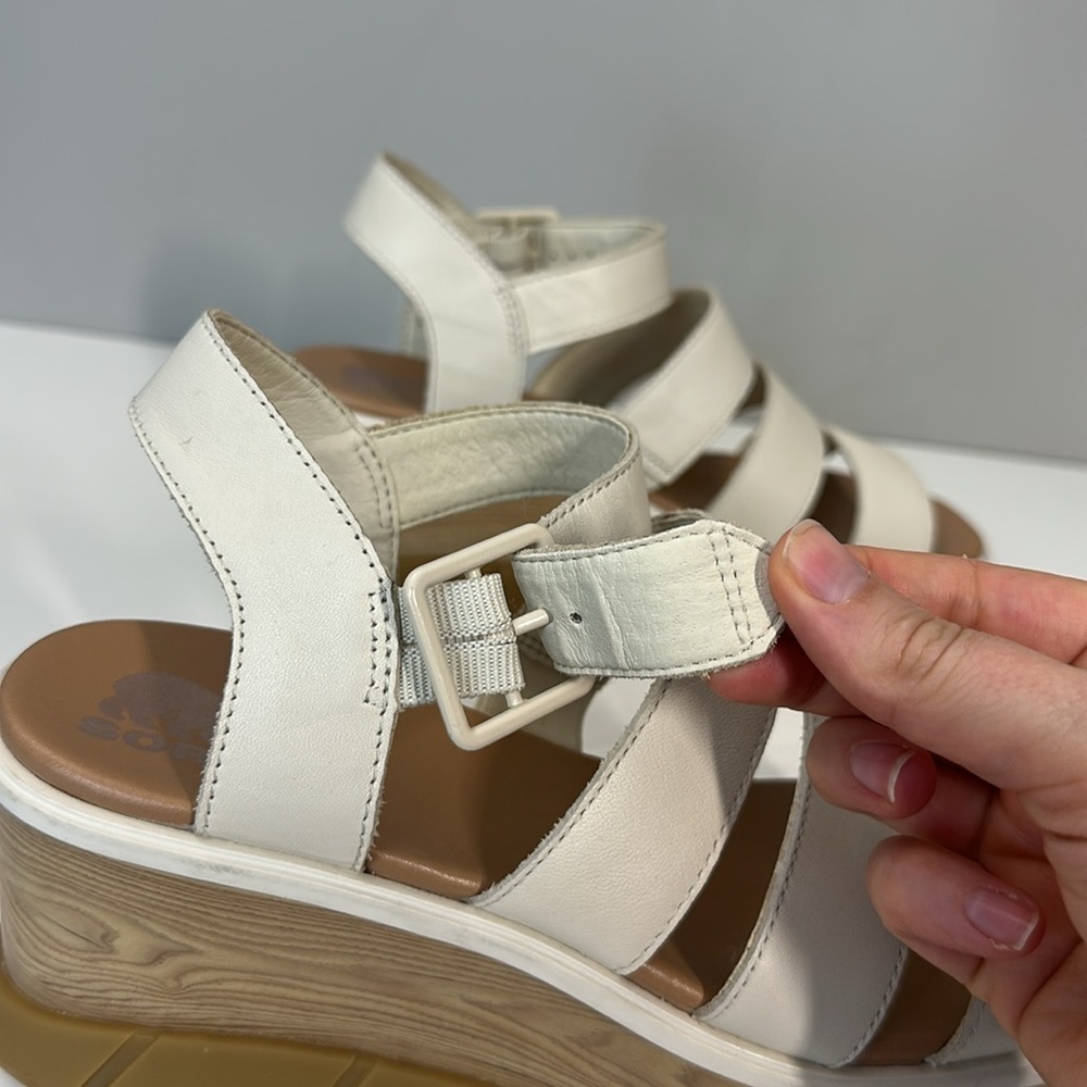 Sorel Joanie lll Ankle Strap Wedge Sandals Size 9.5 - Picture 14 of 14